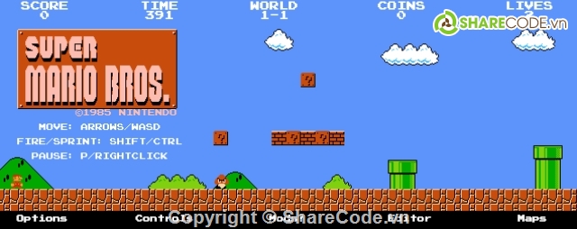 game kinh điển Mario,Full Screen Mario,game Supper Mario,game kinh điển mario